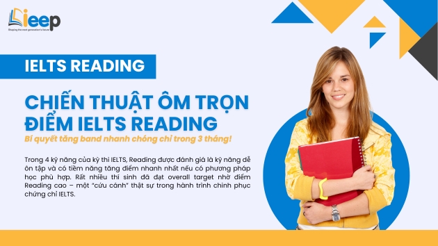 CHIẾN THUẬT ÔM TRỌN ĐIỂM IELTS READING: BÍ QUYẾT TĂNG BAND NHANH CHÓNG CHỈ TRONG 3 THÁNG